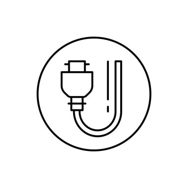 Hdmi, connector icon. Simple line, outline vector elements of connectors and cables icons for ui and ux, website or mobile application on white background