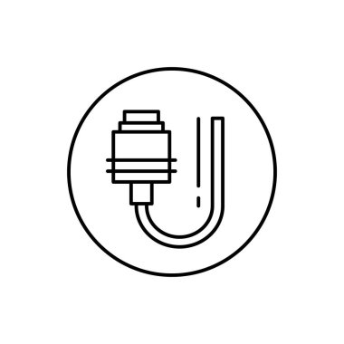 Hdmi, connector icon. Simple line, outline vector elements of connectors and cables icons for ui and ux, website or mobile application on white background