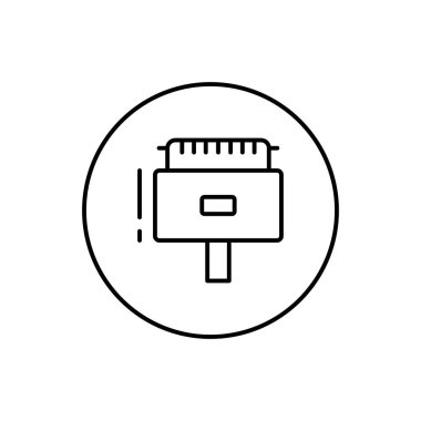 Plug, connector icon. Simple line, outline vector elements of connectors and cables icons for ui and ux, website or mobile application on white background
