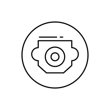 Audio, connector icon. Simple line, outline vector elements of connectors and cables icons for ui and ux, website or mobile application on white background