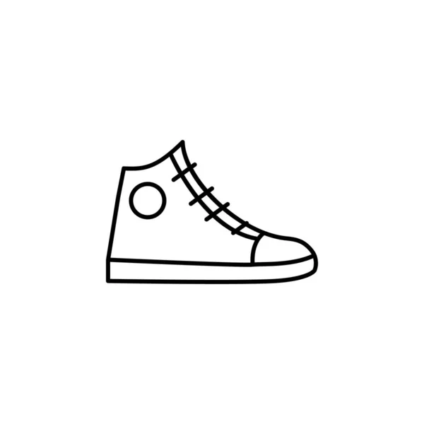 Sneakers Icon Element Clothes Icon Mobile Concept Web Apps Thin — Archivo Imágenes Vectoriales