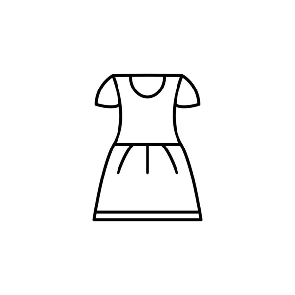 Dress Icon Element Clothes Icon Mobile Concept Web Apps Thin — Vettoriale Stock