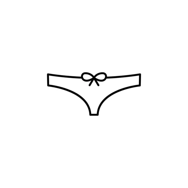 Bikini Icon Element Clothes Icon Mobile Concept Web Apps Thin — Vettoriale Stock
