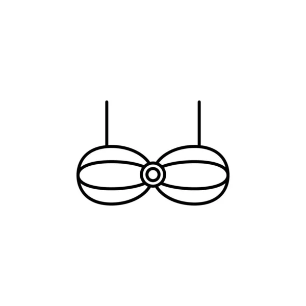 Swimsuit Icon Element Clothes Icon Mobile Concept Web Apps Thin — 스톡 벡터