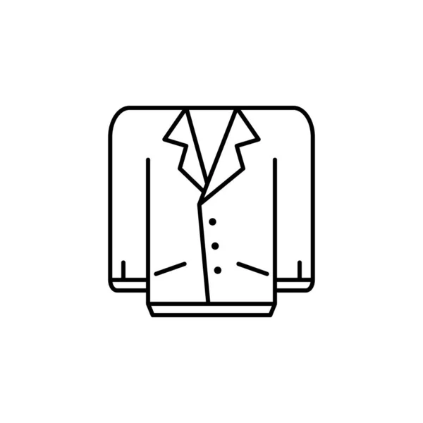 Jacket Icon Element Clothes Icon Mobile Concept Web Apps Thin — Stockvektor