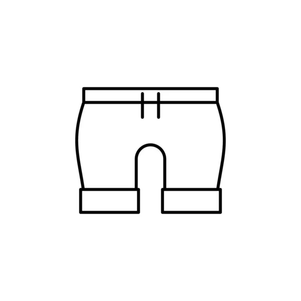 Shorts Icon Element Clothes Icon Mobile Concept Web Apps Thin — 图库矢量图片