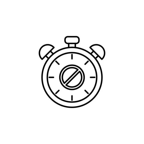 Turn Inspiration Seconds Meter Icon Element Concentration Line Icon White — Stock vektor