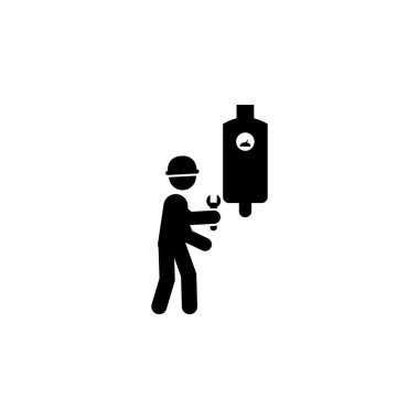 electrical, fixing worker icon. Element of construction worker for mobile concept and web apps. Detailed electrical, fixing icon can be used for web and mobile on white background