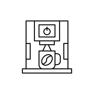Coffee machine cup icon. Simple line, outline vector cooking icons for ui and ux, website or mobile application on white background