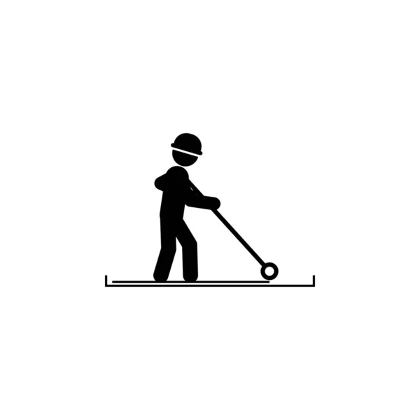 Construction Waterproof Worker Icon Element Construction Worker Mobile Concept Web — Vector de stock