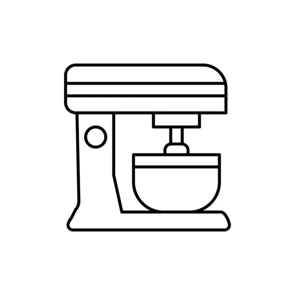 Mixer Bowl Icon Simple Line Outline Vector Cooking Icons Website — Vector de stock