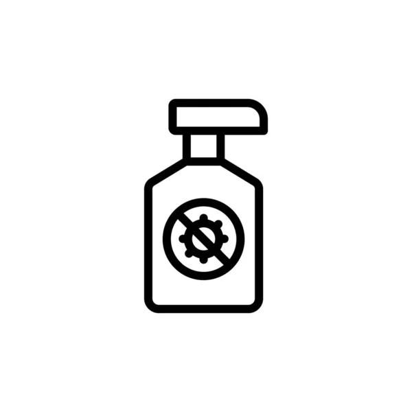 Disinfectant Coronavirus Icon Simple Line Outline Vector Elements Viral Pandemic — Stockvector