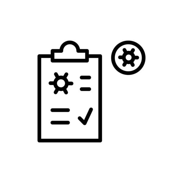 Medical Report Coronavirus Icon Simple Line Outline Vector Elements Viral — Stock Vector