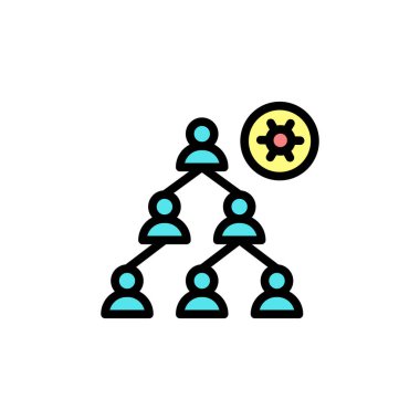 Infection, people, coronavirus icon. Simple color with outline vector elements of viral pandemic icons for ui and ux, website or mobile application on white background