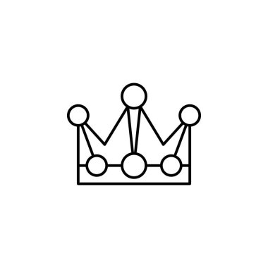 king crown icon. Element of royalty for mobile concept and web apps icon. Thin line icon for website design and development, app development. Premium icon on white background