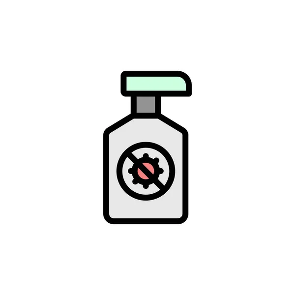 Disinfectant Coronavirus Icon Simple Color Outline Vector Elements Viral Pandemic —  Vetores de Stock