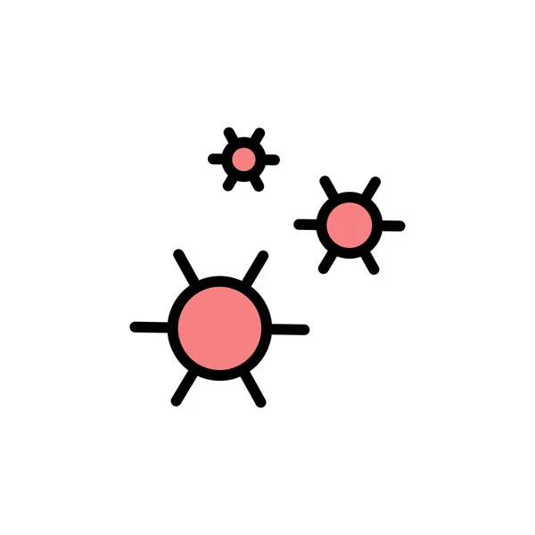 Covid Coronavirus Icon Simple Color Outline Vector Elements Viral Pandemic — Vetor de Stock