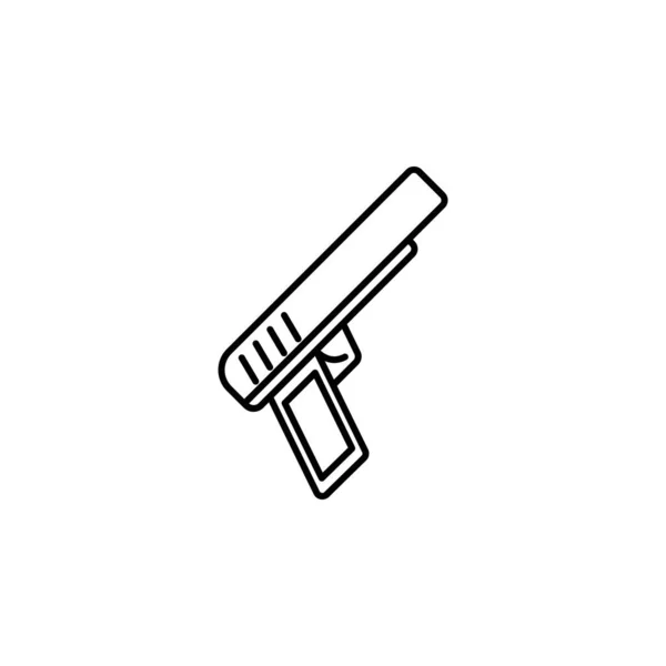 Police Pistol Icon Element Crime Punishment Icon Mobile Concept Web — 图库矢量图片