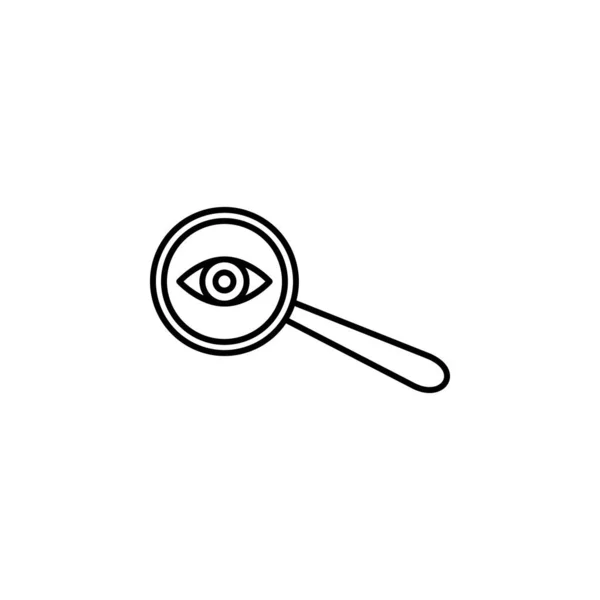 Eye Loupe Icon Element Crime Punishment Icon Mobile Concept Web — Wektor stockowy