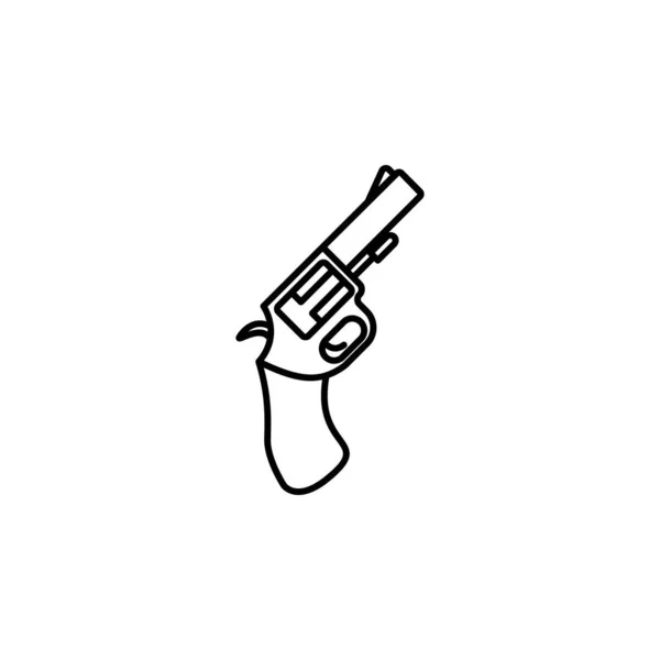 Значок Револьвера Елемент Злочину Значок Покарання Мобільних Концепцій Веб Додатків — стоковий вектор