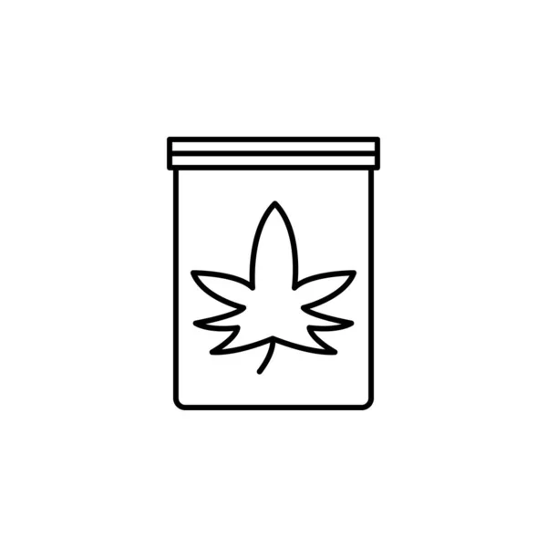 Hemp Packaging Icon Element Crime Punishment Icon Mobile Concept Web — Stockový vektor