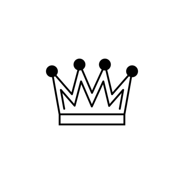 King Crown Icon Element Royalty Mobile Concept Web Apps Icon — ストックベクタ