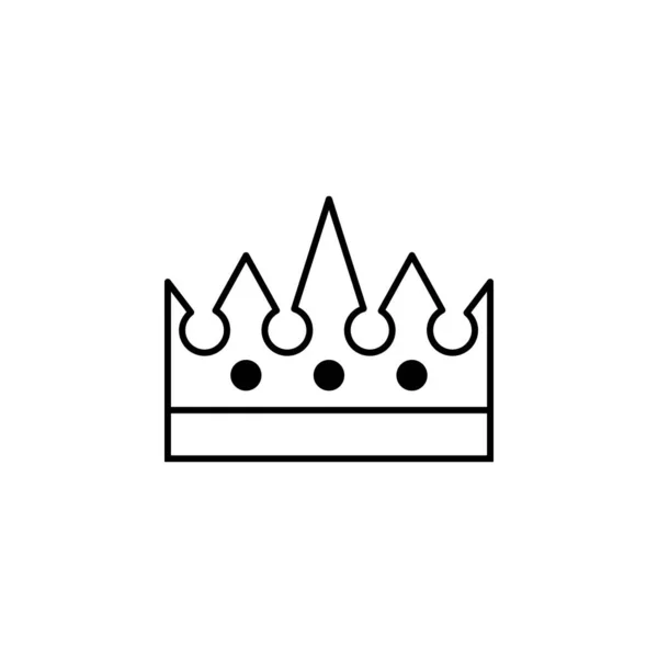 Royal Crown Icon Element Royalty Mobile Concept Web Apps Icon — ストックベクタ