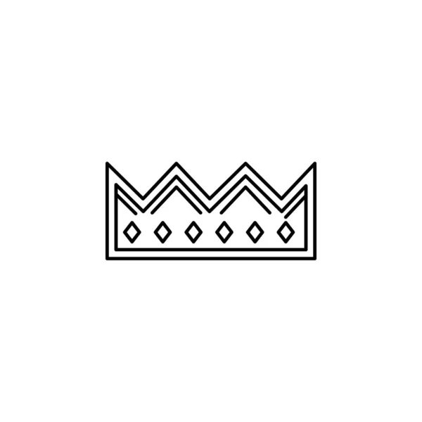Woman Crown Icon Element Royalty Mobile Concept Web Apps Icon — Stockový vektor