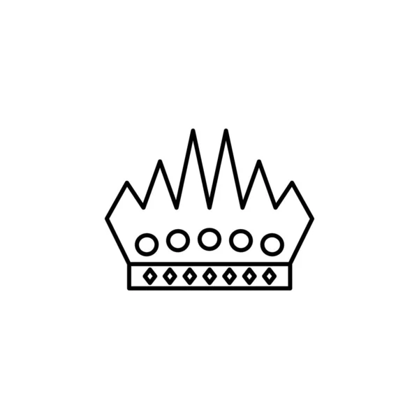 King Crown Icon Element Royalty Mobile Concept Web Apps Icon — ストックベクタ