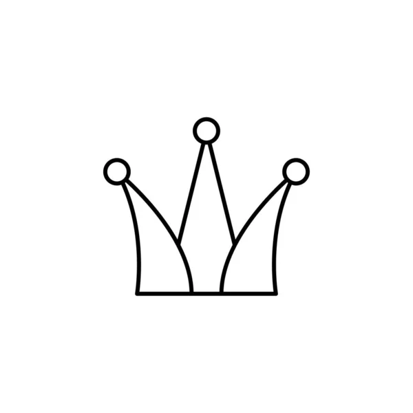 Woman Crown Icon Element Royalty Mobile Concept Web Apps Icon — ストックベクタ