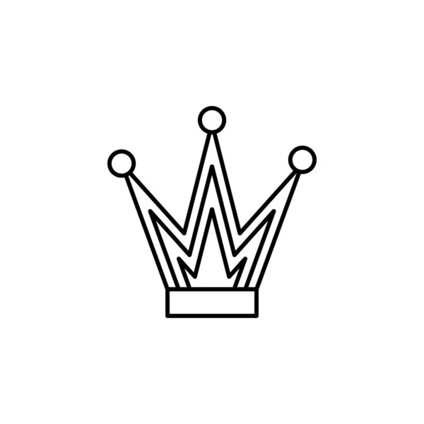 Woman Crown Icon Element Royalty Mobile Concept Web Apps Icon — ストックベクタ