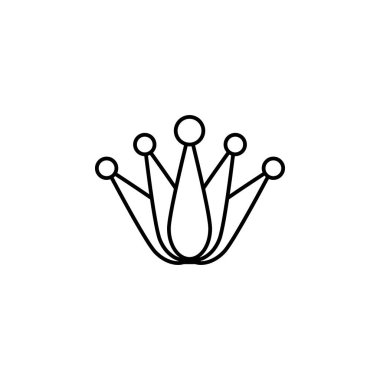 woman crown icon. Element of royalty for mobile concept and web apps icon. Thin line icon for website design and development, app development. Premium icon on white background