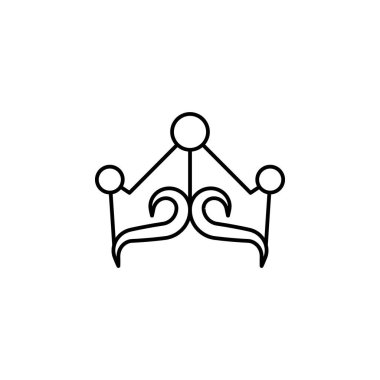 woman crown icon. Element of royalty for mobile concept and web apps icon. Thin line icon for website design and development, app development. Premium icon on white background