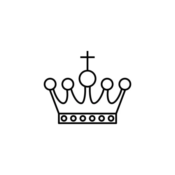 Crown Priest Icon Element Royalty Mobile Concept Web Apps Icon — Stock Vector