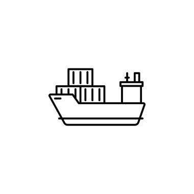 factory, cargo icon. Element of production icon for mobile concept and web apps. Thin line factory, cargo icon can be used for web and mobile on white background