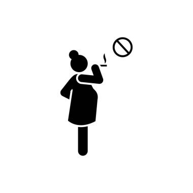 Smoking, mother, no, maternal icon. Element of maternity icon. Premium quality graphic design icon. Signs and symbols collection icon for websites, web design, mobile app on white background