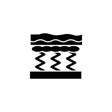 Mattress, springs icon. Simple convenience for sleeping icons for ui and ux, website or mobile application on white background
