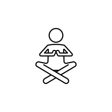 Meditation 2 colored line icon. Simple colored element illustration. Meditation icon design from medicine set on white background