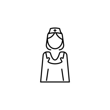 Nurse 2 colored line icon. Simple colored element illustration. Nurse icon design from medicine set on white background