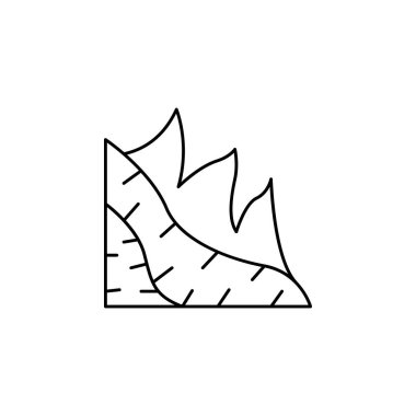 Sulphur sulfur fire icon. Element of natural disaster icon on white background