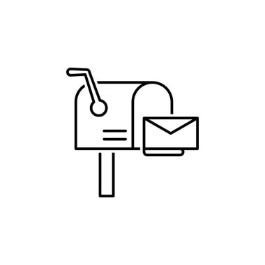 Mailbox icon. Element of news thin line icon on white background