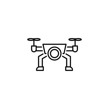 Drone icon. Element of news thin line icon on white background