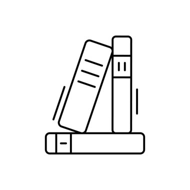 Books icon. Simple line, outline vector elements of office tool icons for ui and ux, website or mobile application on white background