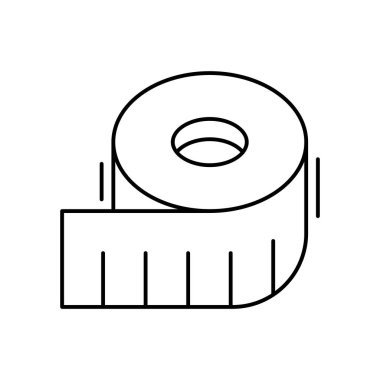 Tape icon. Simple line, outline vector elements of office tool icons for ui and ux, website or mobile application on white background