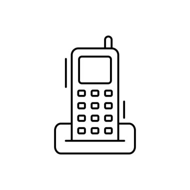 Phone icon. Simple line, outline vector elements of office tool icons for ui and ux, website or mobile application on white background