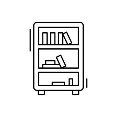 Bookcase, books icon. Simple line, outline vector elements of office tool icons for ui and ux, website or mobile application on white background