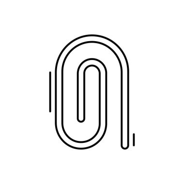 Paper clip icon. Simple line, outline vector elements of office tool icons for ui and ux, website or mobile application on white background