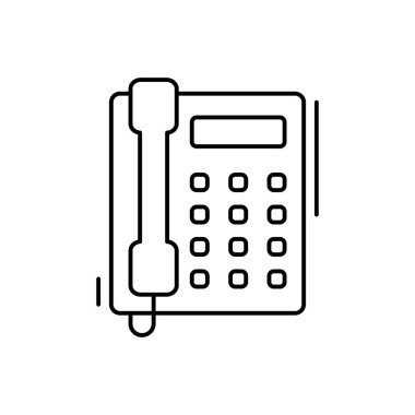 Office phone icon. Simple line, outline vector elements of office tool icons for ui and ux, website or mobile application on white background