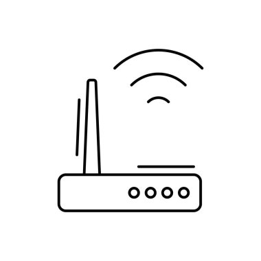 Wifi router icon. Simple line, outline vector elements of office tool icons for ui and ux, website or mobile application on white background