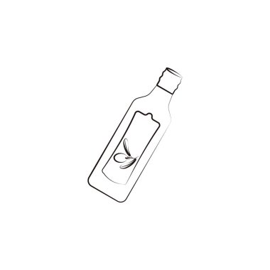 Bottle olive oil icon. Element of oil icon for mobile concept and web apps. Hand drawn Bottle olive oil icon can be used for web and mobile on white background